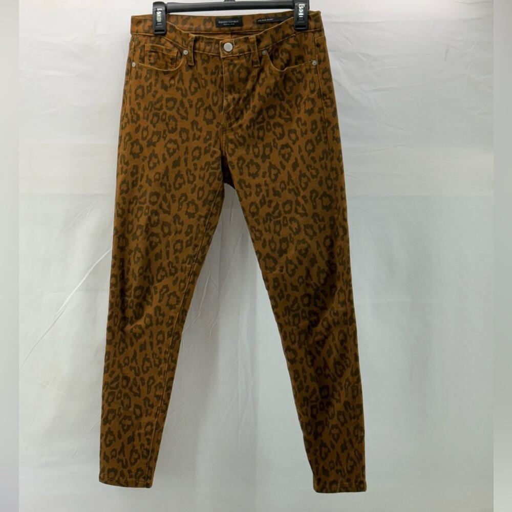Women's Banana republic leopard skinny jeans with stretch 28R